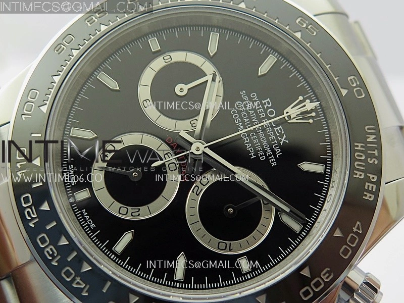 Daytona 126500 UFO 904L Steel SS 1:1 Best Edition Black Dial On SS Bracelet UF4131