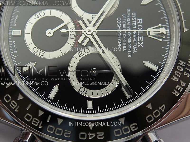 Daytona 126500 UFO 904L Steel SS 1:1 Best Edition Black Dial On SS Bracelet UF4131
