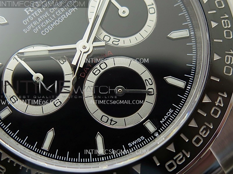 Daytona 126500 UFO 904L Steel SS 1:1 Best Edition Black Dial On SS Bracelet UF4131
