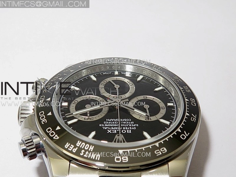 Daytona 126500 UFO 904L Steel SS 1:1 Best Edition Black Dial On SS Bracelet UF4131