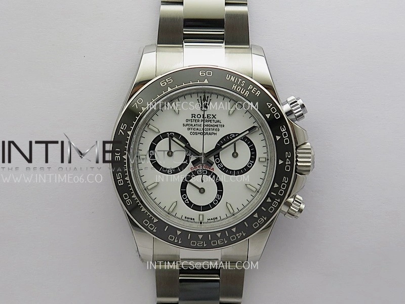 Daytona 126500 UFO 904L Steel SS 1:1 Best Edition White Dial On SS Bracelet UF4131