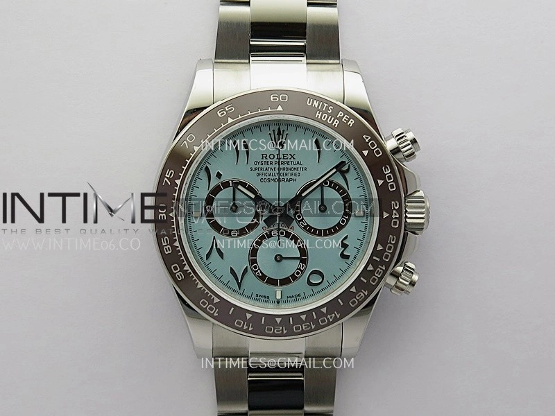 Daytona 126506 Arabic SS QF 1:1 Best Edition Ice Blue Dial on SS Braclet SH4131 V5