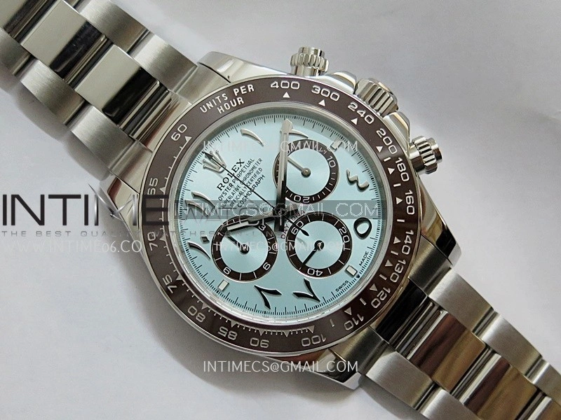 Daytona 126506 Arabic SS QF 1:1 Best Edition Ice Blue Dial on SS Braclet SH4131 V5