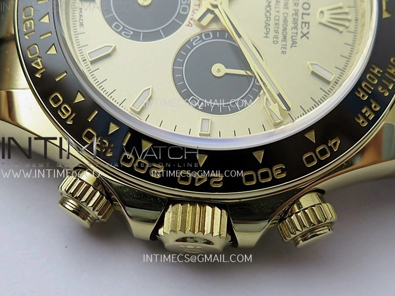 Daytona 126518 YG AR+F 1:1 Best Edition Gold Dial on Oysterflex Rubber Strap SA4131