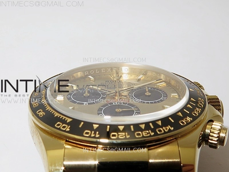 Daytona 126518 YG AR+F 1:1 Best Edition Gold Dial on Oysterflex Rubber Strap SA4131