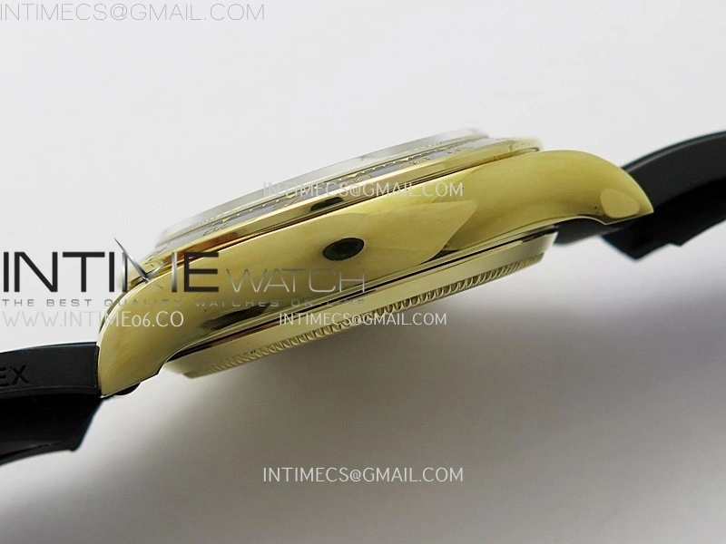 Daytona 126518 YG AR+F 1:1 Best Edition Gold Dial on Oysterflex Rubber Strap SA4131