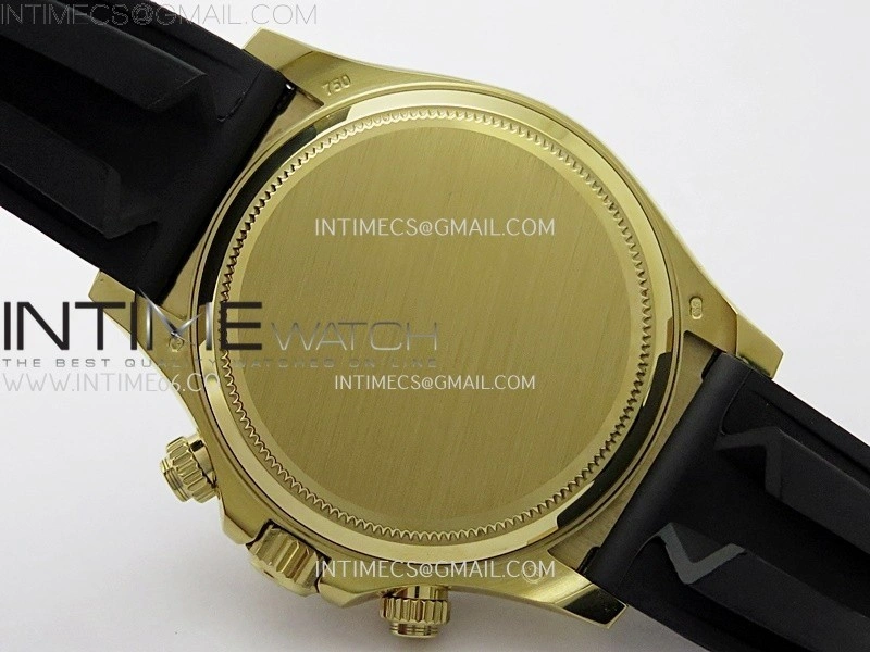 Daytona 126518 YG AR+F 1:1 Best Edition Gold Dial on Oysterflex Rubber Strap SA4131