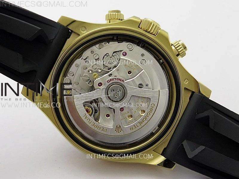 Daytona 126518 YG AR+F 1:1 Best Edition Gold Dial on Oysterflex Rubber Strap SA4131