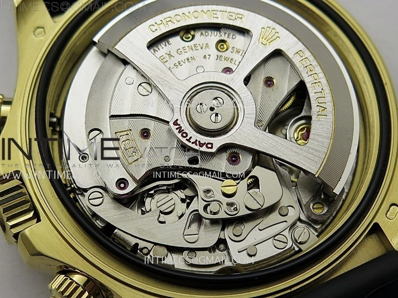 Daytona 126518 YG AR+F 1:1 Best Edition Gold Dial on Oysterflex Rubber Strap SA4131