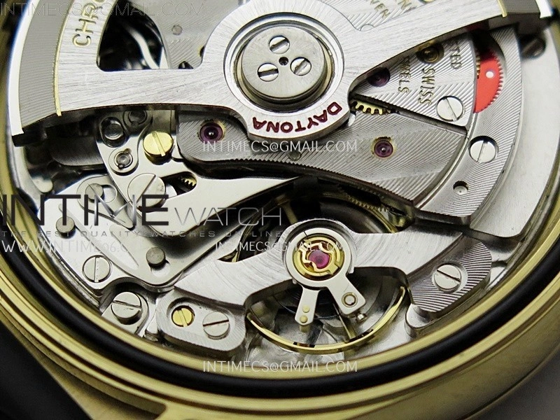 Daytona 126518 YG AR+F 1:1 Best Edition Gold Dial on Oysterflex Rubber Strap SA4131