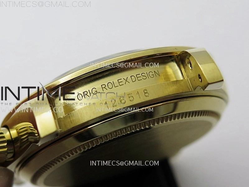Daytona 126518 YG AR+F 1:1 Best Edition Gold Dial on Oysterflex Rubber Strap SA4131