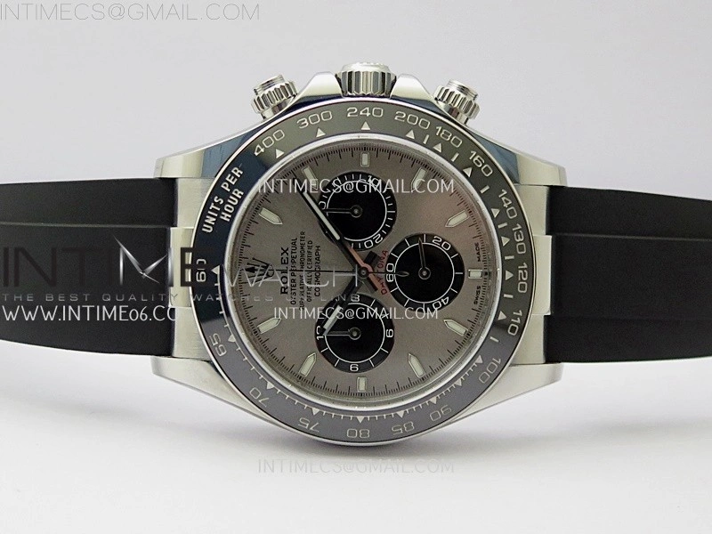 Daytona 126519 SS AR+F 1:1 Best Edition Gray Dial on Oysterflex Rubber Strap SA4131