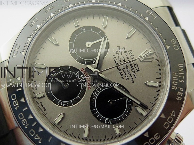 Daytona 126519 SS AR+F 1:1 Best Edition Gray Dial on Oysterflex Rubber Strap SA4131