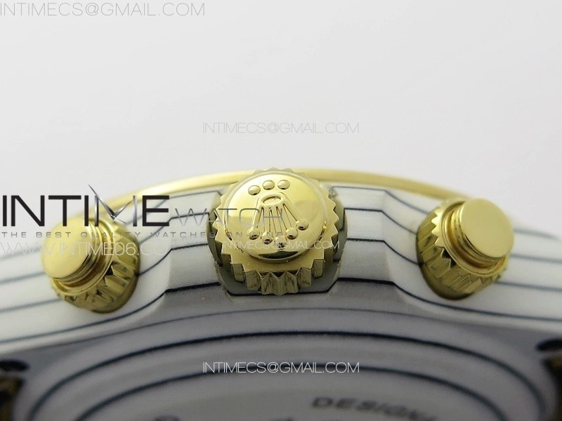 Daytona DIW White Carbon YG DIWF Best Edition Gold Dial on Black Nylon Strap A7750