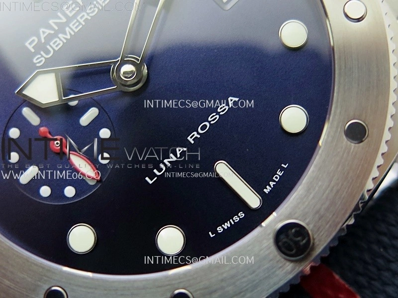 PAM1391 Submersible 44mm VSF 1:1 Best Edition Blue Dial on Blue Kevlar Composite Strap P900