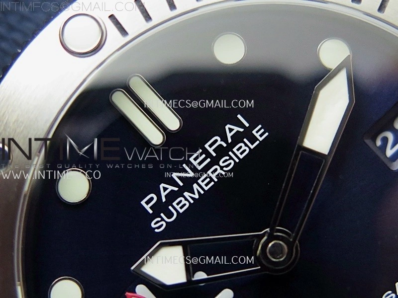 PAM1391 Submersible 44mm VSF 1:1 Best Edition Blue Dial on Blue Kevlar Composite Strap P900