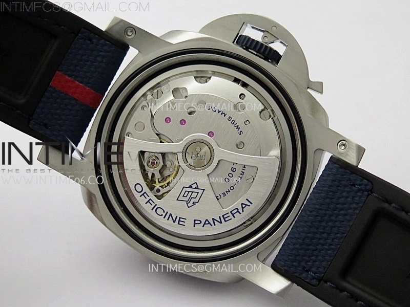PAM1391 Submersible 44mm VSF 1:1 Best Edition Blue Dial on Blue Kevlar Composite Strap P900