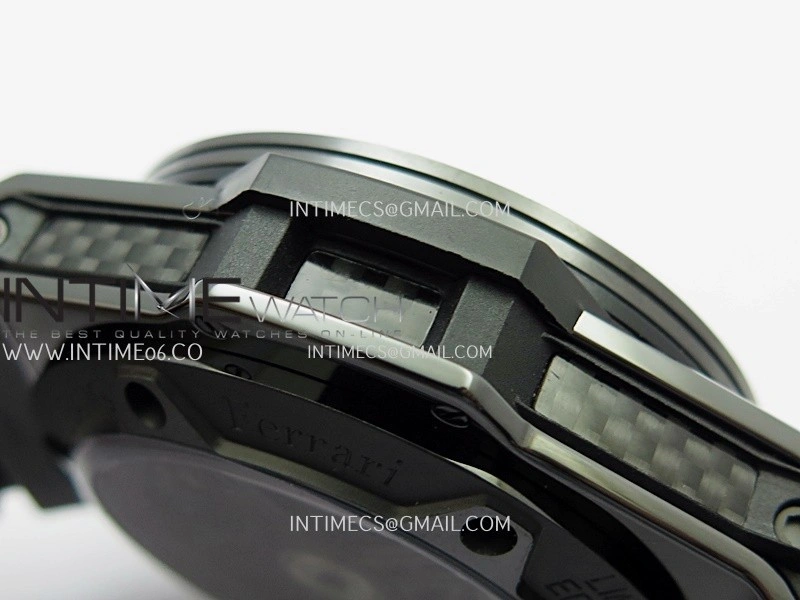 Hublot Big Bang Unico 44mm Carbon PVD HBBF 1:1 Best Edition Skeleton Dial Red Marker On Colors Gummy Strap A1280