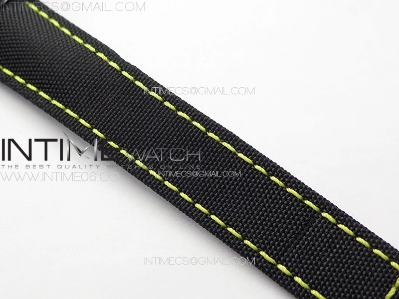 Aquaracer Calibre 5 PVD 41mm TARF 1:1 Best Edition Carbon Yellow Dial on Black Nylon Strap SW200