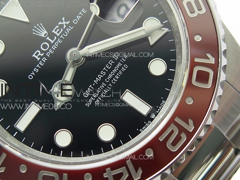 GMT-Master II 126710 Red Blue Ceramic Bezel 904L SS GMF 1:1 Best Edition Black Dial on 904L Oyster Bracelet VR3285 V5