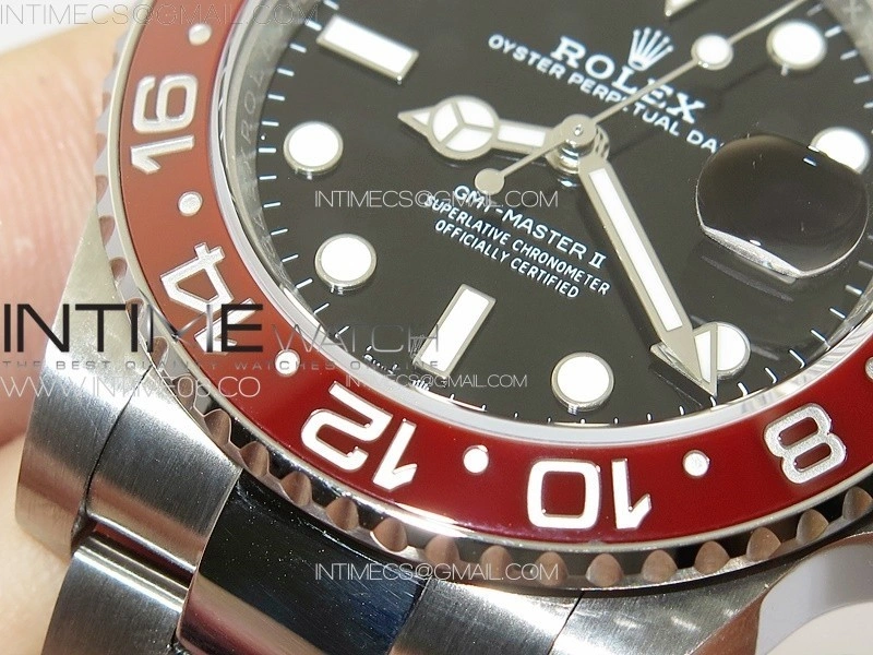 GMT-Master II 126710 Red Blue Ceramic Bezel 904L SS GMF 1:1 Best Edition Black Dial on 904L Oyster Bracelet VR3285 V5