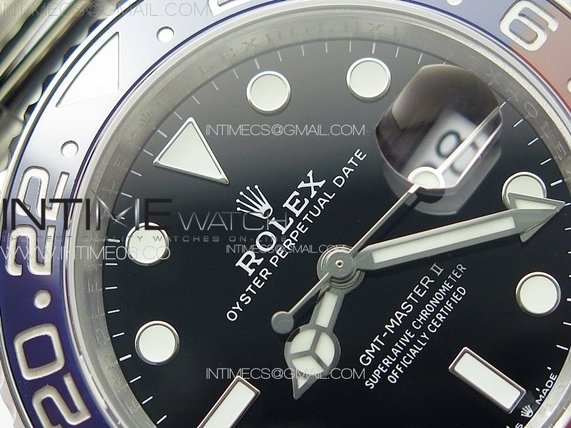 GMT-Master II 126710 Red Blue Ceramic Bezel 904L SS GMF 1:1 Best Edition Black Dial on 904L Oyster Bracelet VR3285 V5