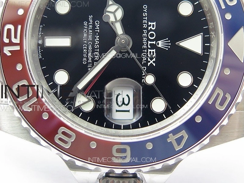 GMT-Master II 126710 Red Blue Ceramic Bezel 904L SS GMF 1:1 Best Edition Black Dial on 904L Oyster Bracelet VR3285 V5