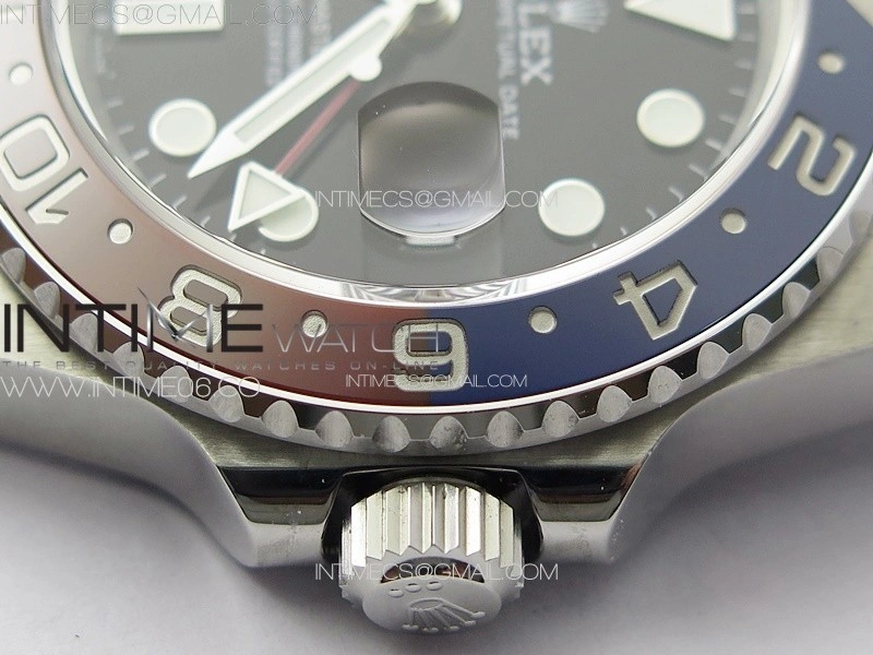 GMT-Master II 126710 Red Blue Ceramic Bezel 904L SS GMF 1:1 Best Edition Black Dial on 904L Oyster Bracelet VR3285 V5