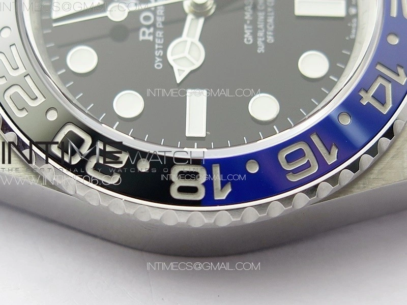 GMT-Master II 126710 Black Blue Ceramic Bezel 904L SS GMF 1:1 Best Edition Black Dial on 904L Oyster Bracelet VR3285 V5