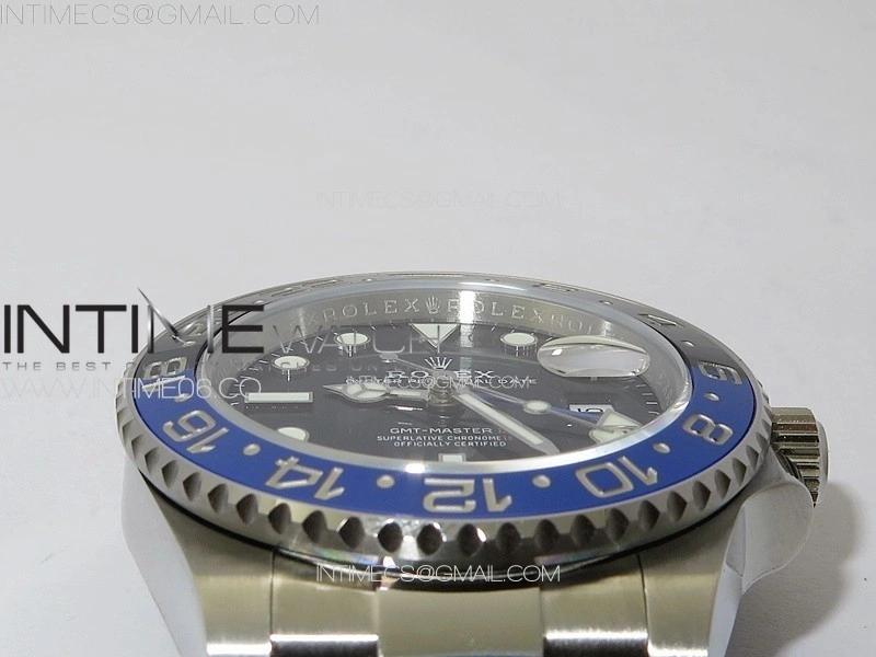 GMT-Master II 126710 Black Blue Ceramic Bezel 904L SS GMF 1:1 Best Edition Black Dial on 904L Oyster Bracelet VR3285 V5