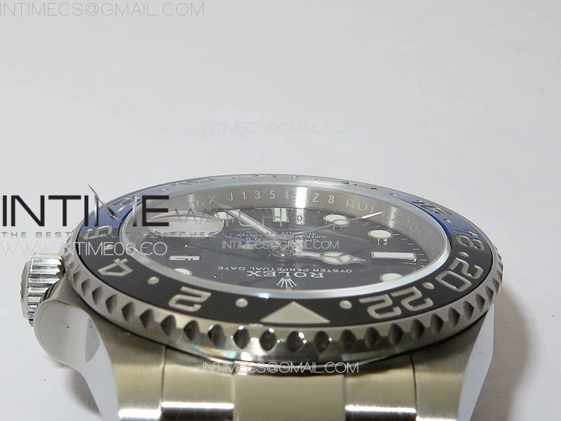 GMT-Master II 126710 Black Blue Ceramic Bezel 904L SS GMF 1:1 Best Edition Black Dial on 904L Oyster Bracelet VR3285 V5