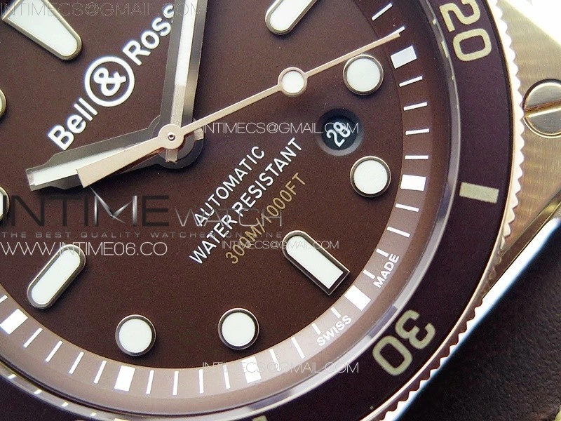 BR 03-92 Diver Ceramic Bezel Bronze B12 1:1 Best Edition Brown Dial on Brown Leather Strap MIYOTA 9015