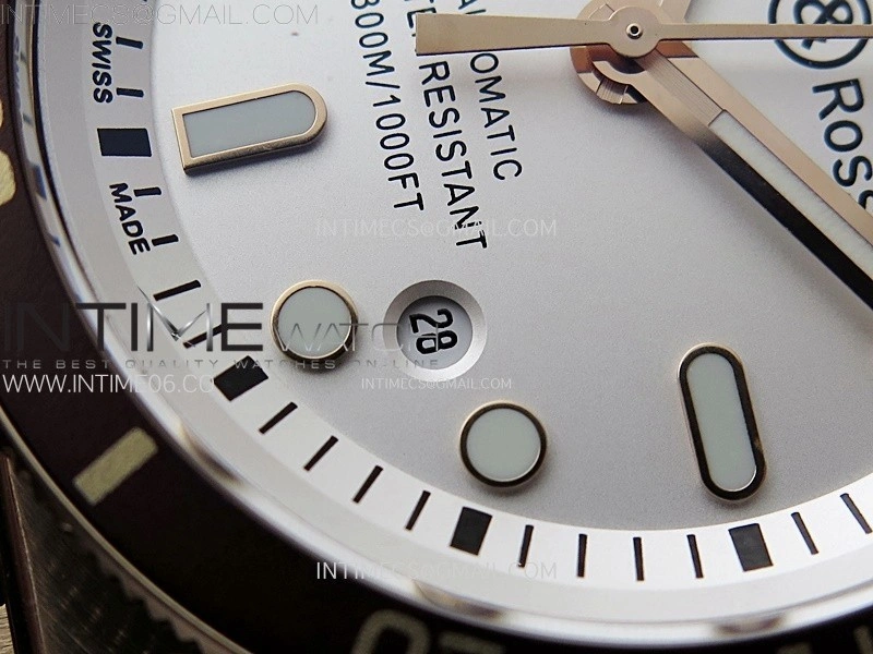 BR 03-92 Diver Ceramic Bezel Bronze B12 1:1 Best Edition White Dial on Brown Leather Strap MIYOTA 9015