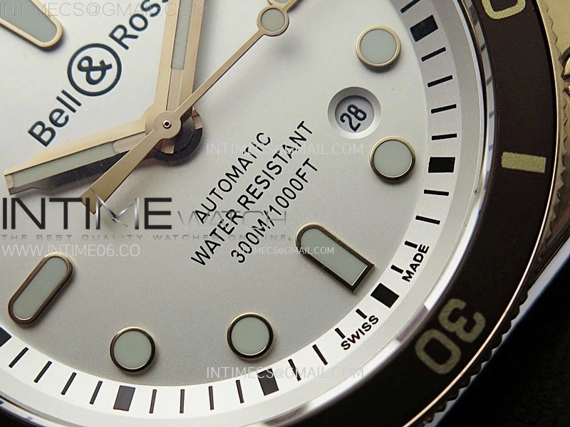 BR 03-92 Diver Ceramic Bezel Bronze B12 1:1 Best Edition White Dial on Brown Leather Strap MIYOTA 9015