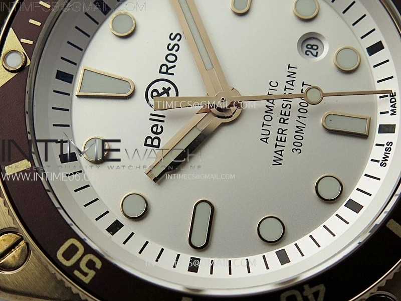 BR 03-92 Diver Ceramic Bezel Bronze B12 1:1 Best Edition White Dial on Brown Leather Strap MIYOTA 9015