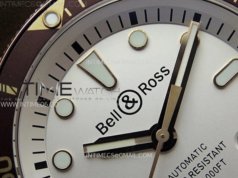 BR 03-92 Diver Ceramic Bezel Bronze B12 1:1 Best Edition White Dial on Brown Leather Strap MIYOTA 9015