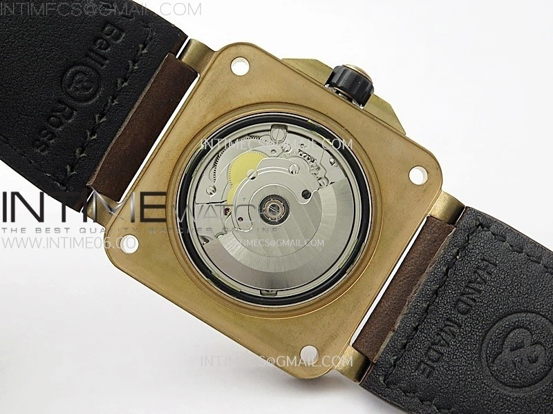 BR 03-92 Diver Ceramic Bezel Bronze B12 1:1 Best Edition White Dial on Brown Leather Strap MIYOTA 9015