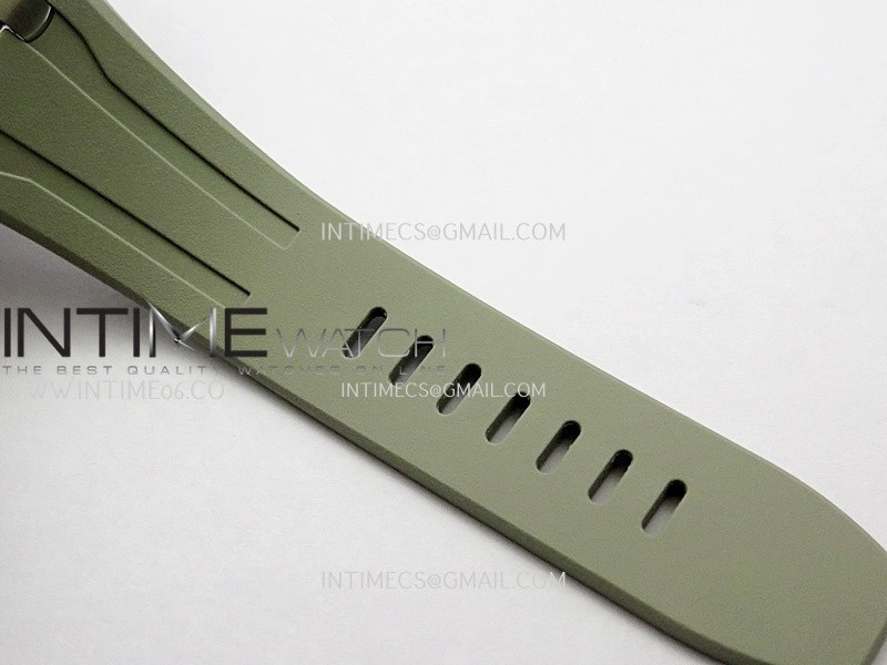 Royal Oak Offshore 43mm 26420 Ceramic Bezel SS DDF 1:1 Smoke Light Brown Dial On Gray Rubber Strap DD4401 Super Clone