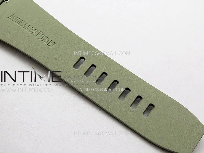 Royal Oak Offshore 43mm 26420 Ceramic Bezel SS DDF 1:1 Smoke Light Brown Dial On Gray Rubber Strap DD4401 Super Clone