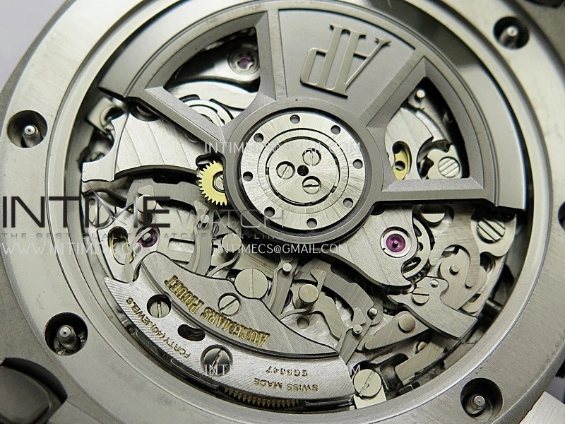 Royal Oak Offshore 43mm 26420 Ceramic Bezel SS DDF 1:1 Smoke Light Brown Dial On Gray Rubber Strap DD4401 Super Clone