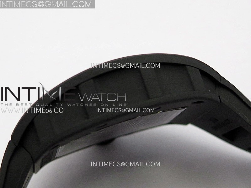 RM055 Black Ceramic Black Inner Bezel APSF 1:1 Best Edition On Black Rubber Strap RMUL2 Super Clone