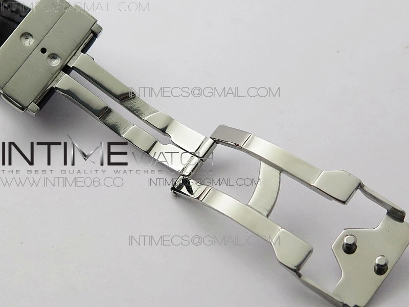 Classic Fusion 42mm SS Paved Diamonds Bezel B50F Black Dial On Black Gummy Strap A2892