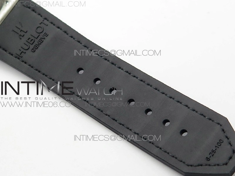 Classic Fusion 42mm SS Paved Diamonds Bezel B50F Black Dial On Black Gummy Strap A2892