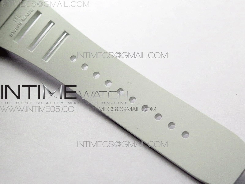 RM055 White Ceramic KVF Best Edition Skeleton Dial Black Crown on White Rubber Strap MIYOTA8215 V3