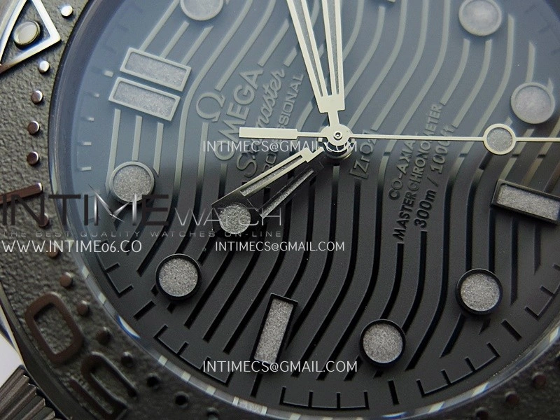 Seamaster Diver 300M Black Ceramic V4 VSF 1:1 Best Edition Black Dial On Black Rubber Strap Super Clone Asian 8806