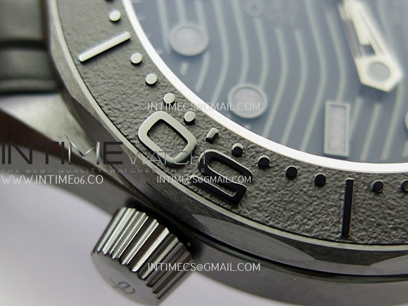 Seamaster Diver 300M Black Ceramic V4 VSF 1:1 Best Edition Black Dial On Black Rubber Strap Super Clone Asian 8806