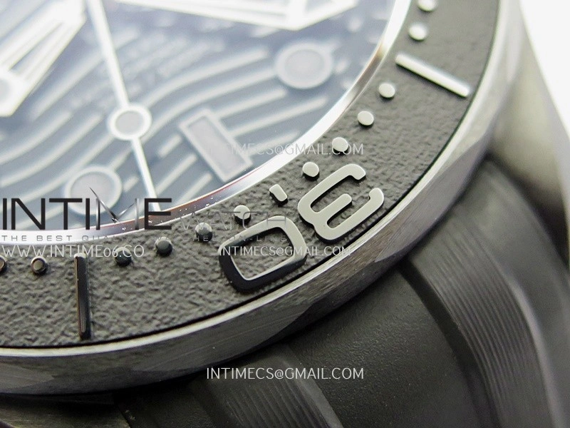 Seamaster Diver 300M Black Ceramic V4 VSF 1:1 Best Edition Black Dial On Black Rubber Strap Super Clone Asian 8806