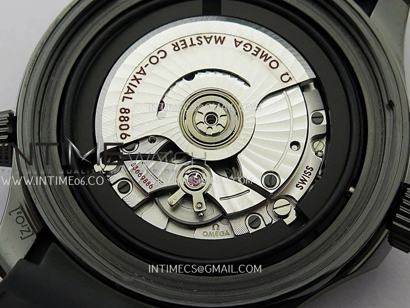 Seamaster Diver 300M Black Ceramic V4 VSF 1:1 Best Edition Black Dial On Black Rubber Strap Super Clone Asian 8806