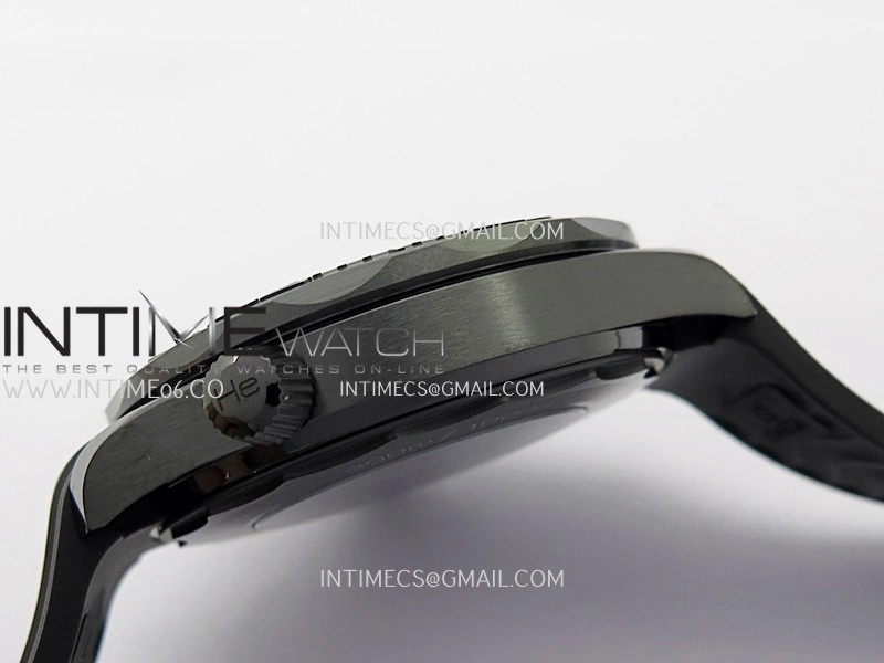 Seamaster Diver 300M Black Ceramic DLC ORF 1:1 Best Edition Black Dial On Black Rubber Strap Super Clone Asian 8806