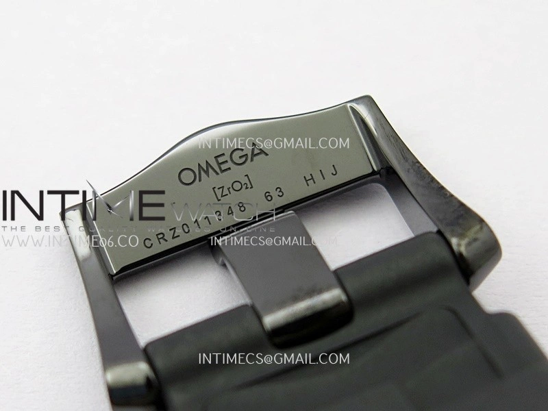 Seamaster Diver 300M Black Ceramic DLC ORF 1:1 Best Edition Black Dial On Black Rubber Strap Super Clone Asian 8806